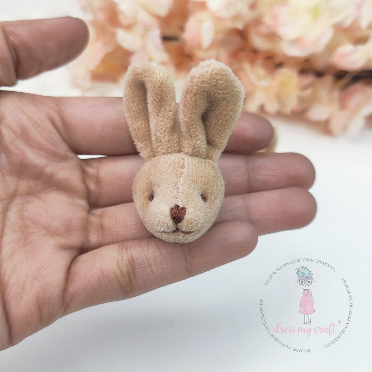 Miniature Velvet Bunny Head – Crafters Corner