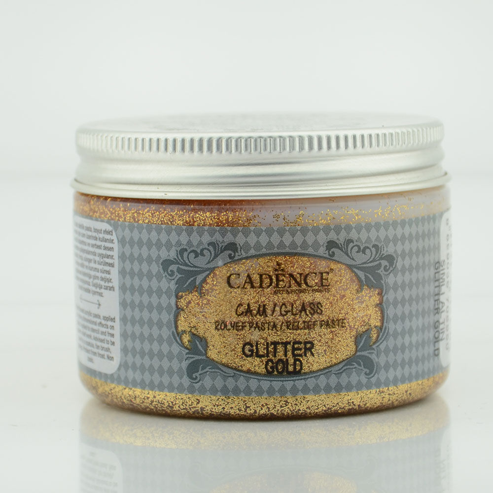 Glass Glitter Relief Paste - Gold