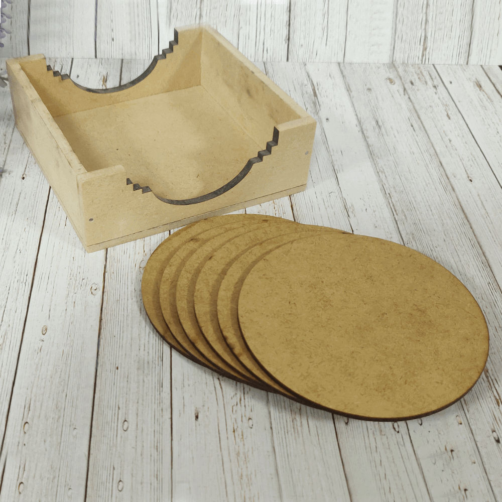 Circle Coasters with Box