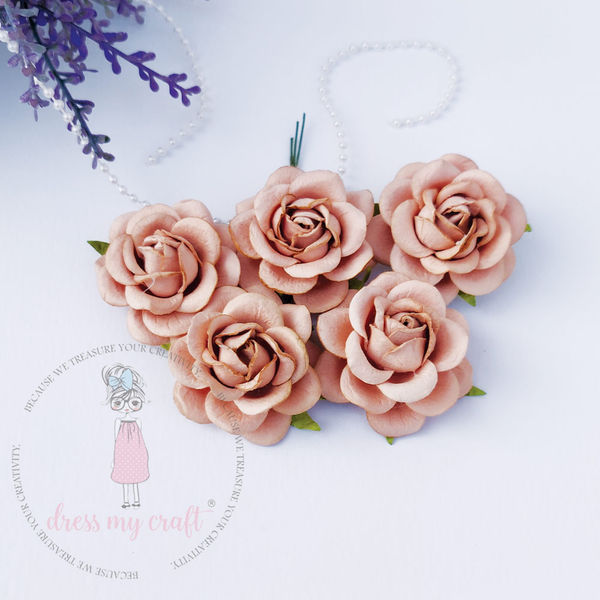 Curved Roses 45 MM - Latte